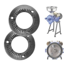 2PCS Grinding Sheets for Electric Grain Mill Grinder, Cast Iron Dry Grinding Discs, Replacement Grinding Plates Compatible with GM-001, GM-002