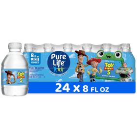 Purified Bottled Water, 24 Count 8 Fl Oz (Option: White)