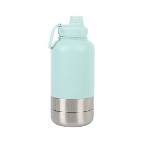Outdoor Thermal Pet Outing Water Cup Bottle (Option: 32oz-bluish white)